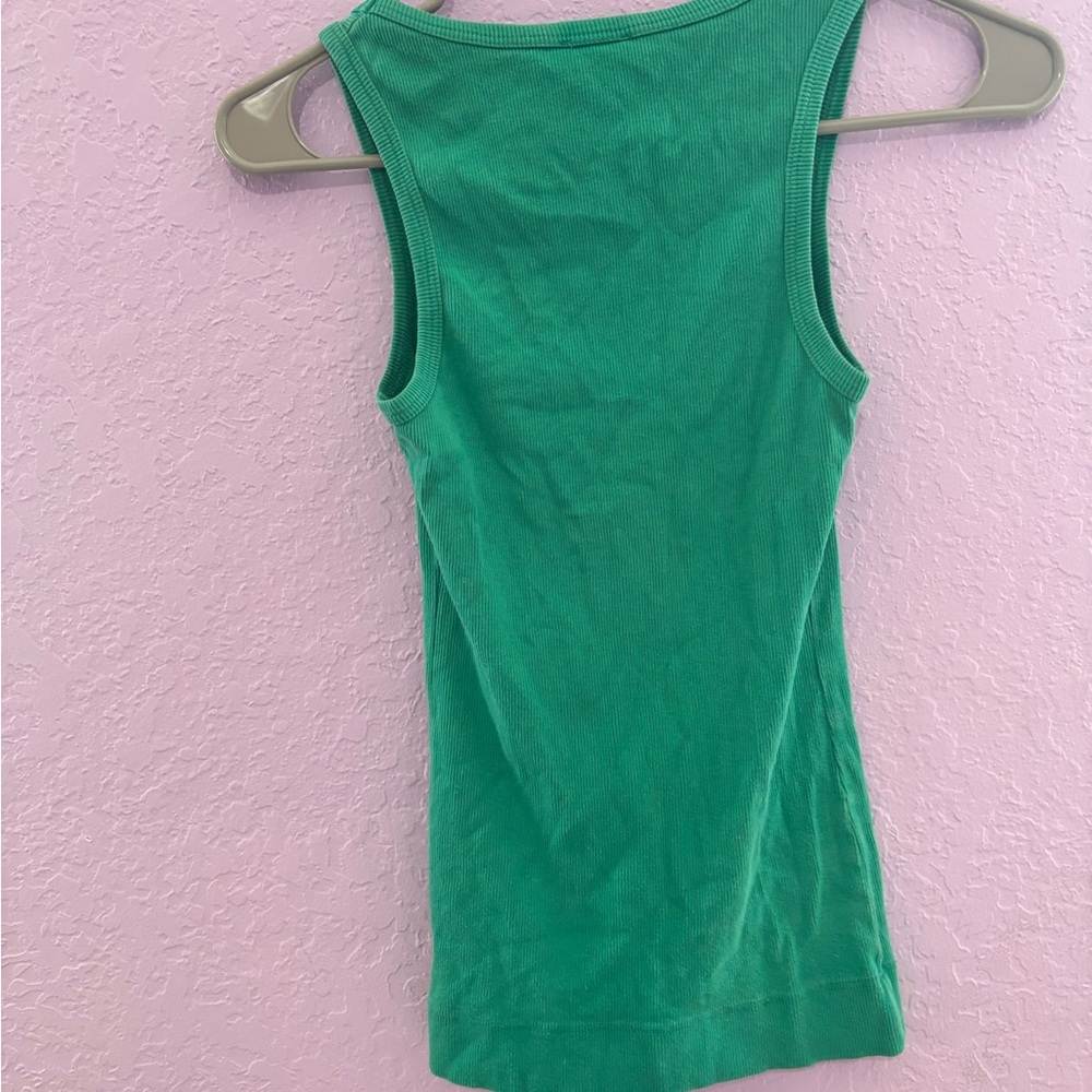 Bebe Emerald Green Ribbed Top - Picture 3 of 3